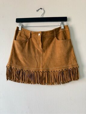 Blumarine suede fringe XS/S